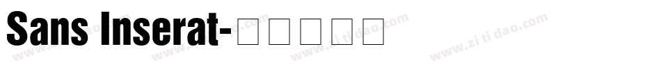 Sans Inserat字体转换